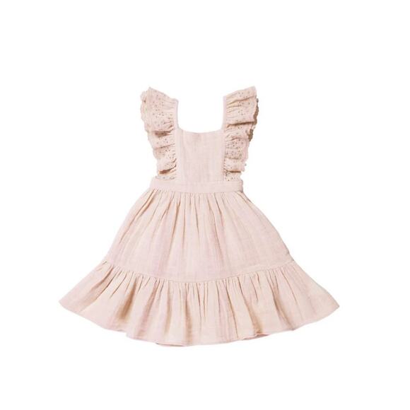 Jamie Kay Organic Muslin Cotton Julia Dress size 3T New With Tags Blush Pink - Picture 1 of 6